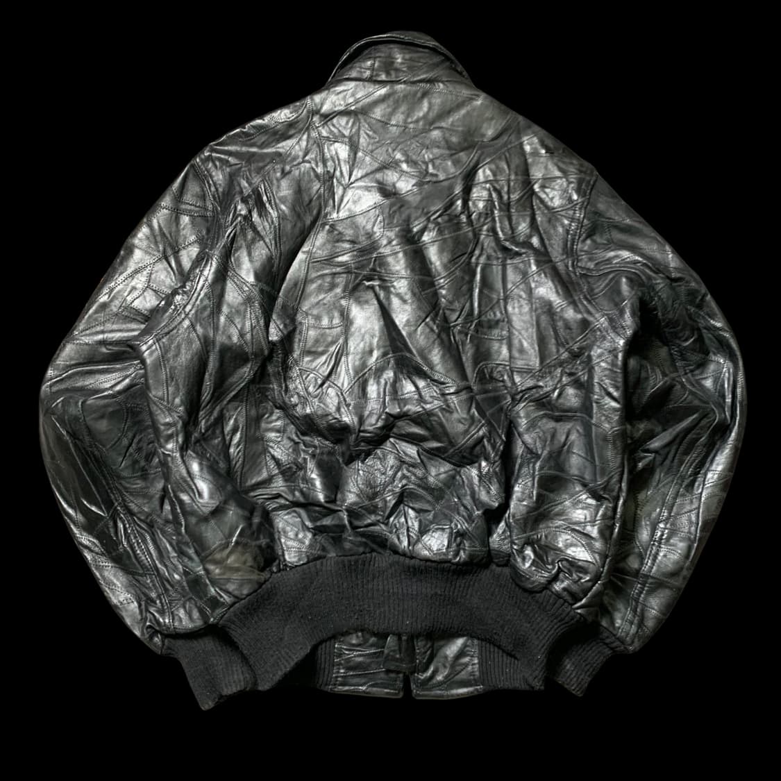 [M] 알파인더스트리 패치워크 가죽자켓 상품이미지3