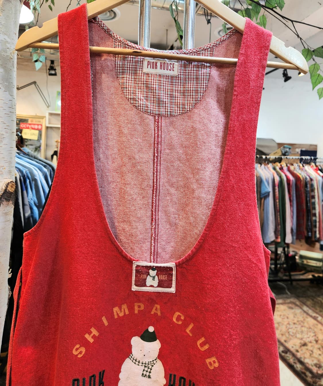 제펜 pink house 핑크 하우스 데님 빈티지 원피스 상품이미지2