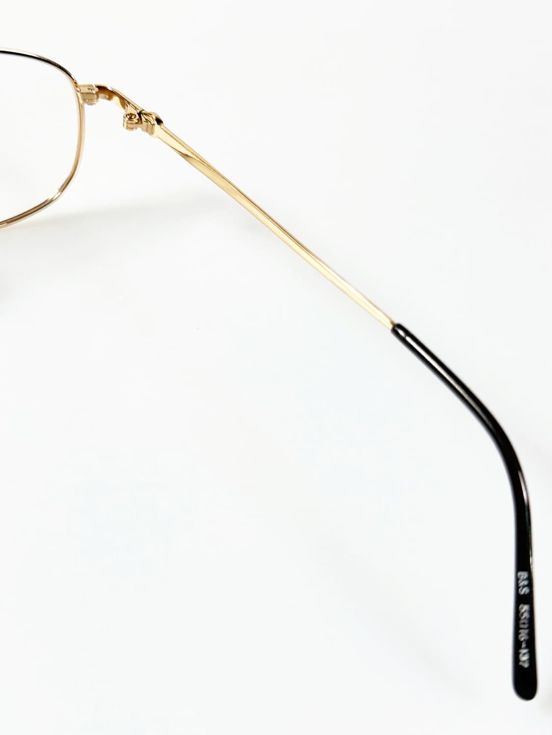 90s BLUESAIN 골드 슬림 스퀘어 메탈 빈티지 안경 상품이미지6
