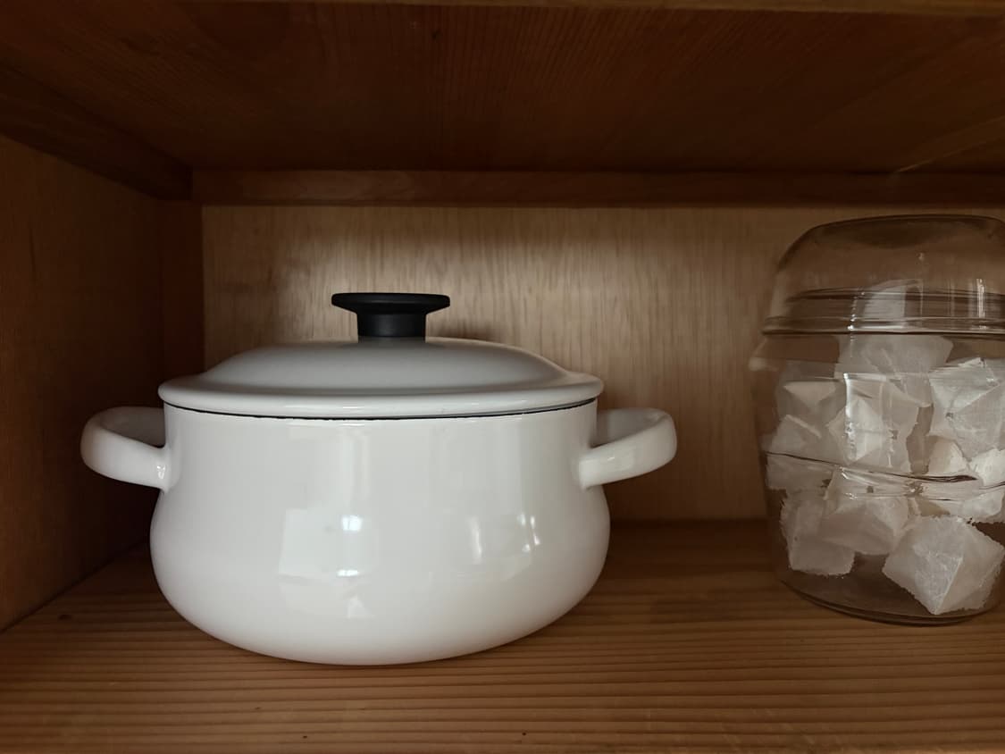 일본 노다호로 LUKE 양수냄비 20cm 화이트 상품이미지5