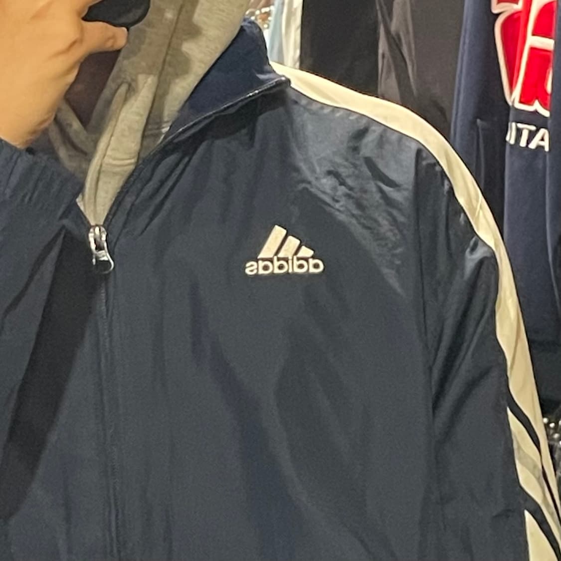 [IM] adidas 아디다스 블루 바람막이 상품이미지5