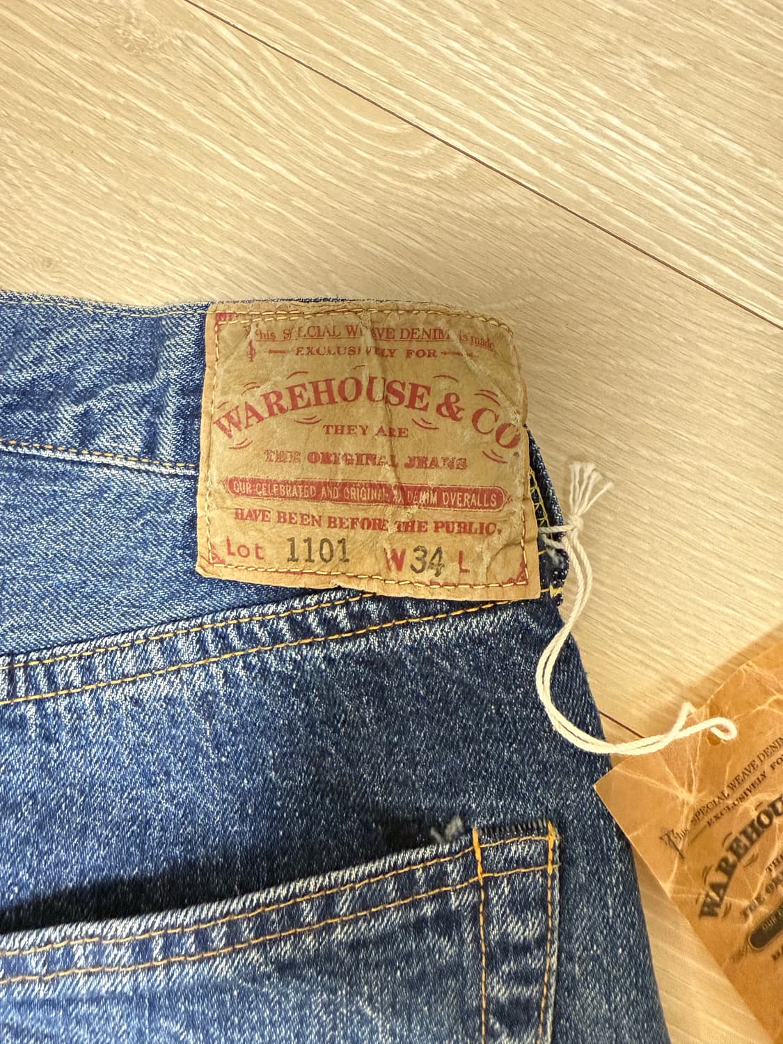 WAREHOUSE 웨어하우스 2ND-HAND 1101 W34 (새제품) 상품이미지1
