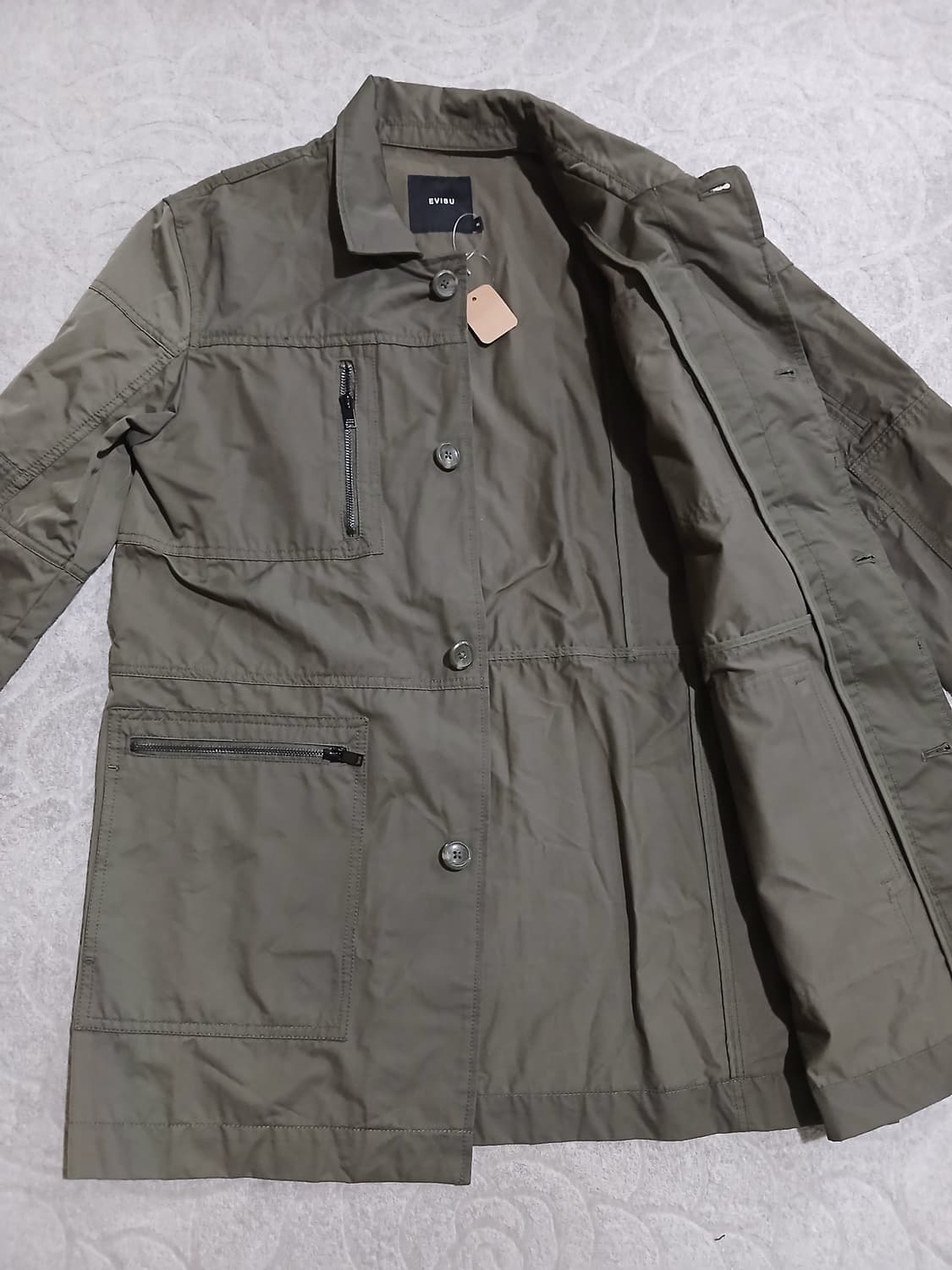 에비수 EVISU 카키 멀티포켓 필드 자켓 M 상품이미지2