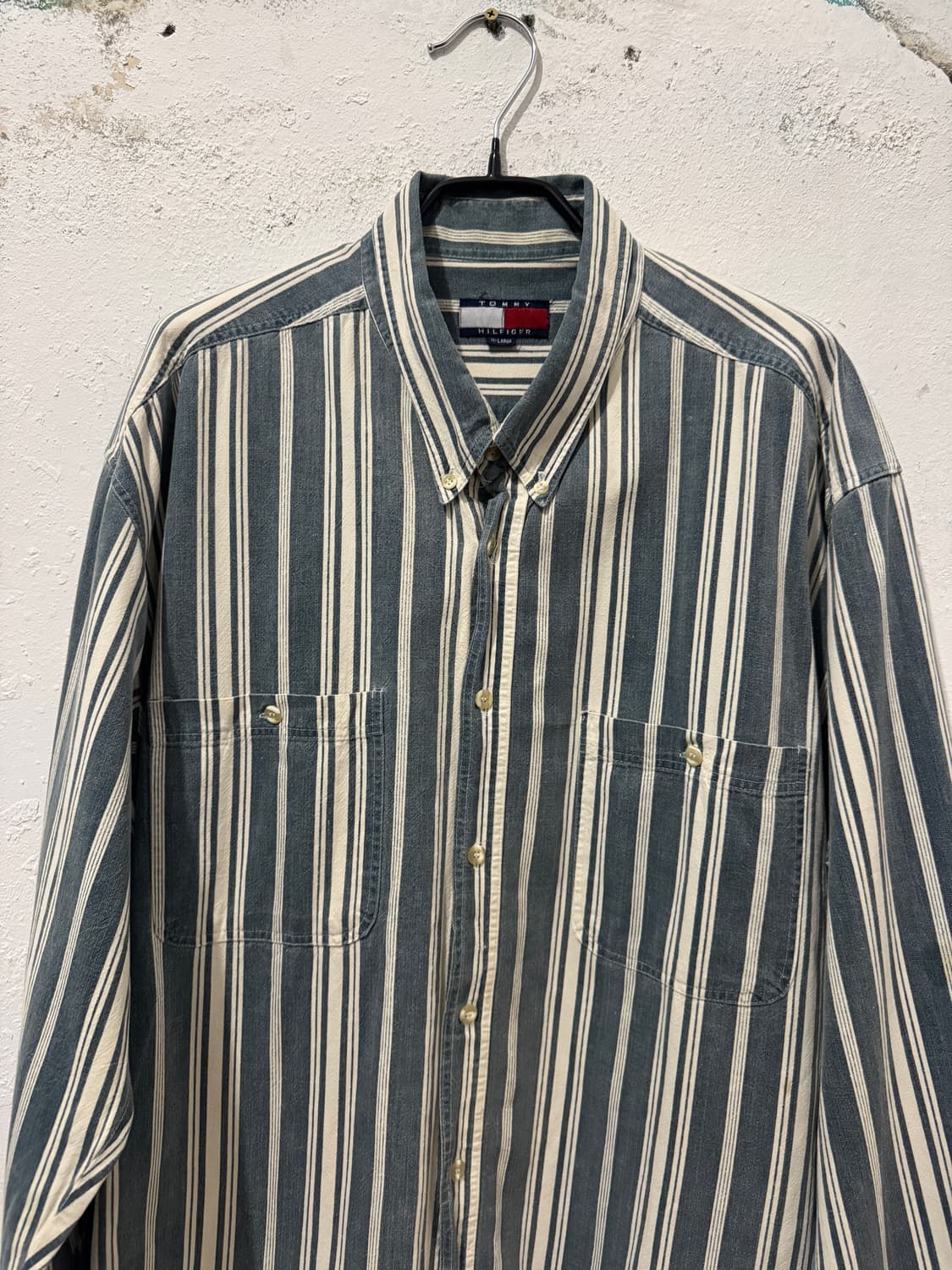 타미힐피거 스트라이프 셔츠 상품이미지3