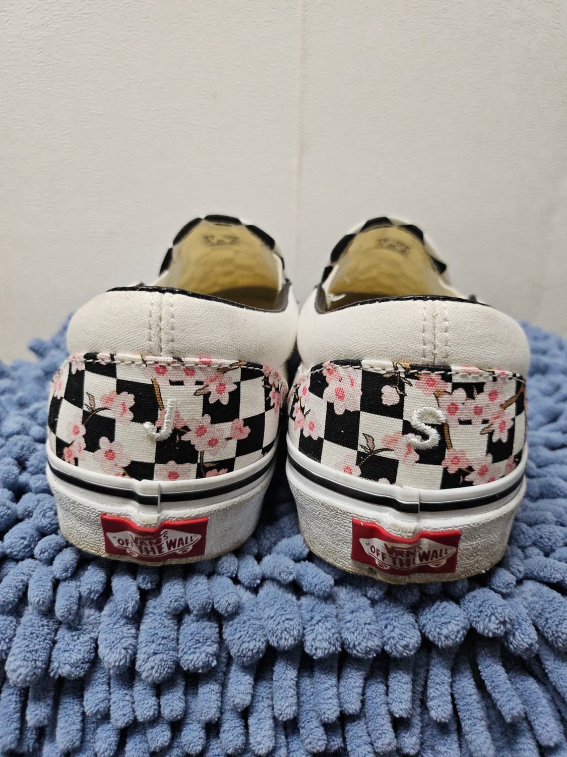 Vans 반스 체커보드 벚꽃 슬립온 스니커즈  265 상품이미지3