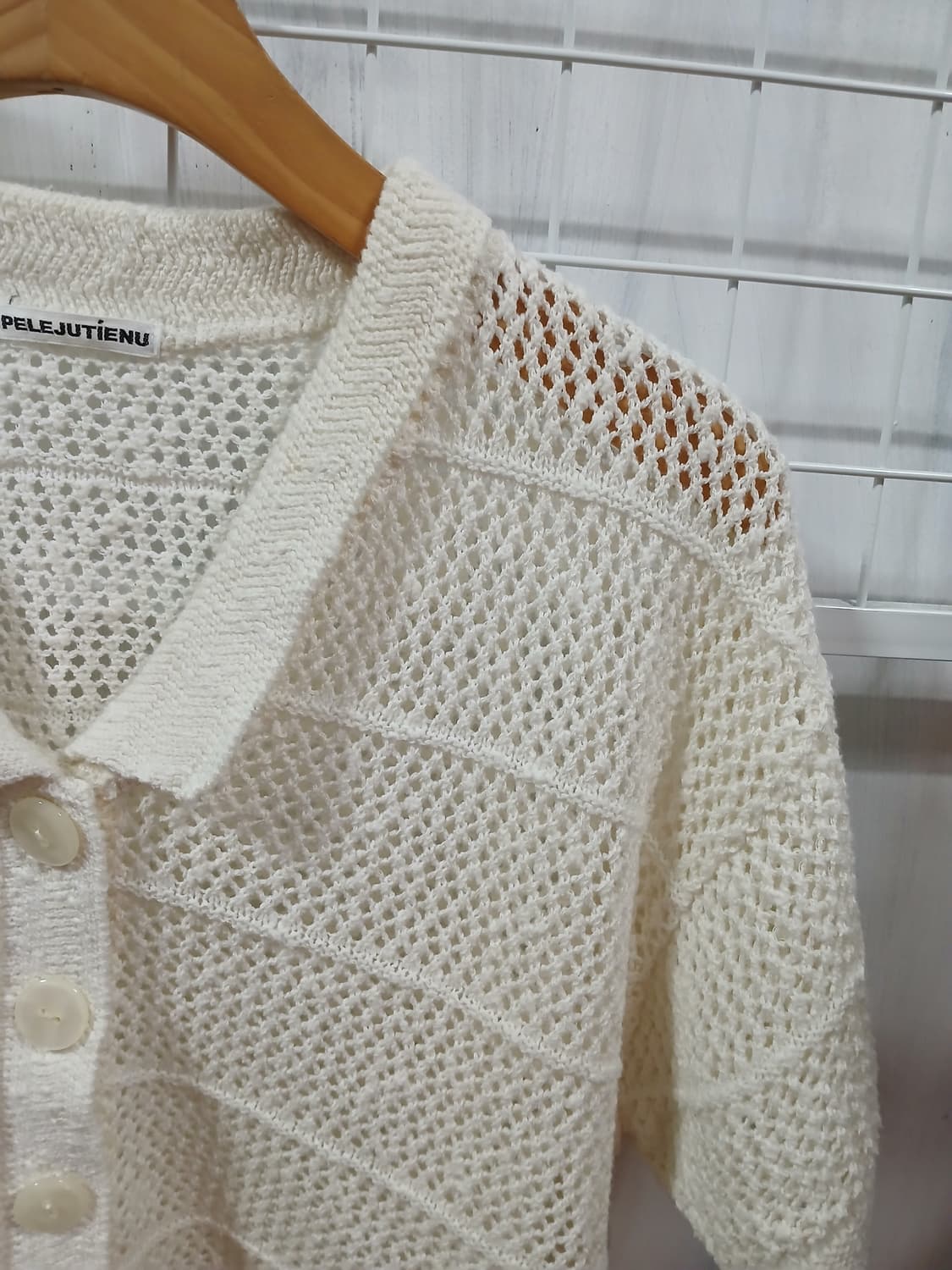 일본빈티지 반팔 가디건 상품이미지3