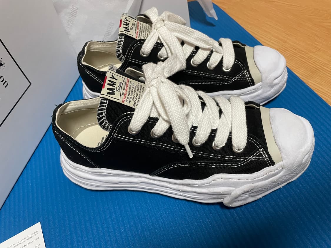 메종 미하라 야스히로 행크 로우스니커즈 블랙 상품이미지3