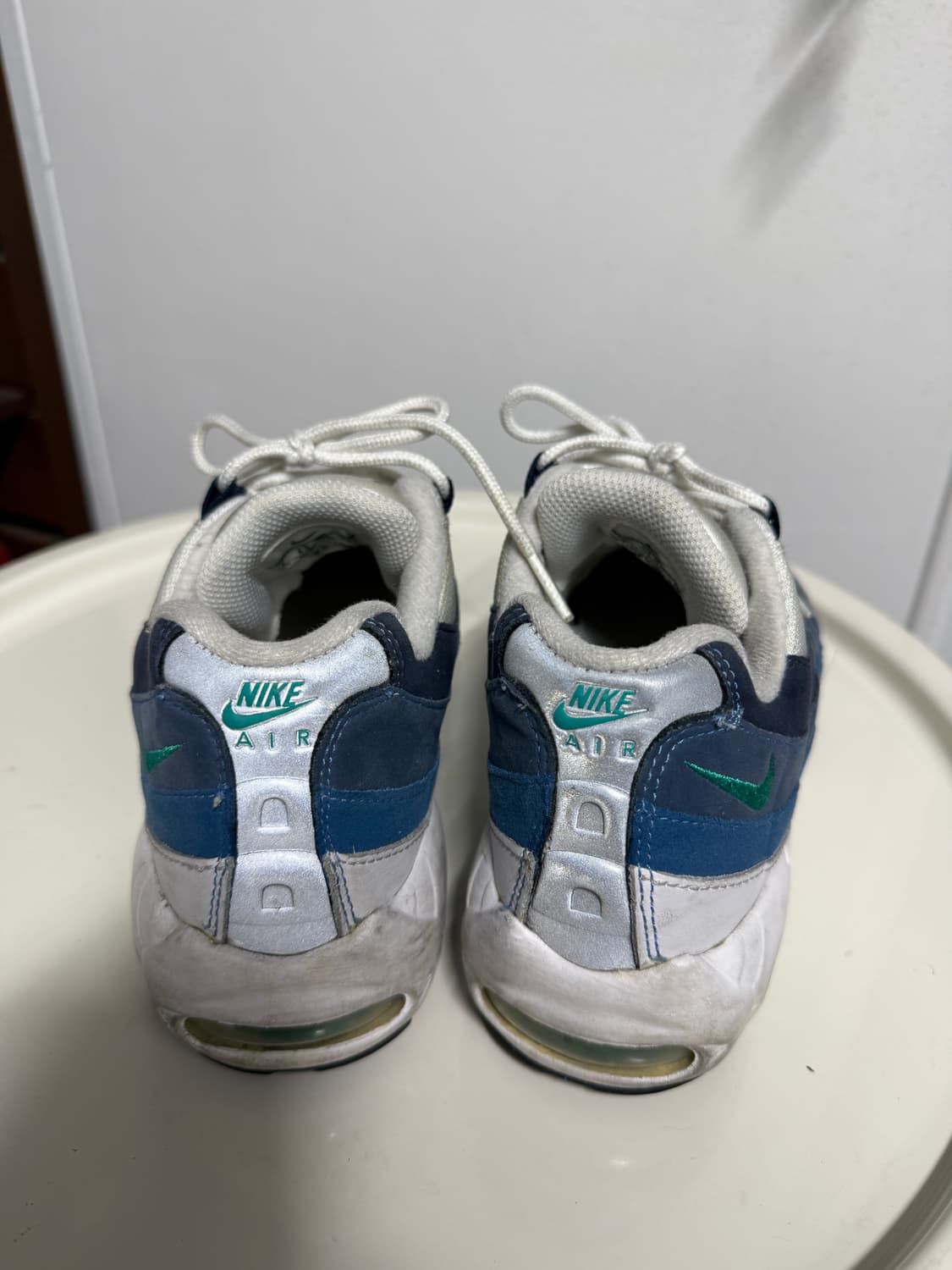 (실밥풀림) 나이키 에어맥스 95 화이트 슬레이트 블루 260 상품이미지4