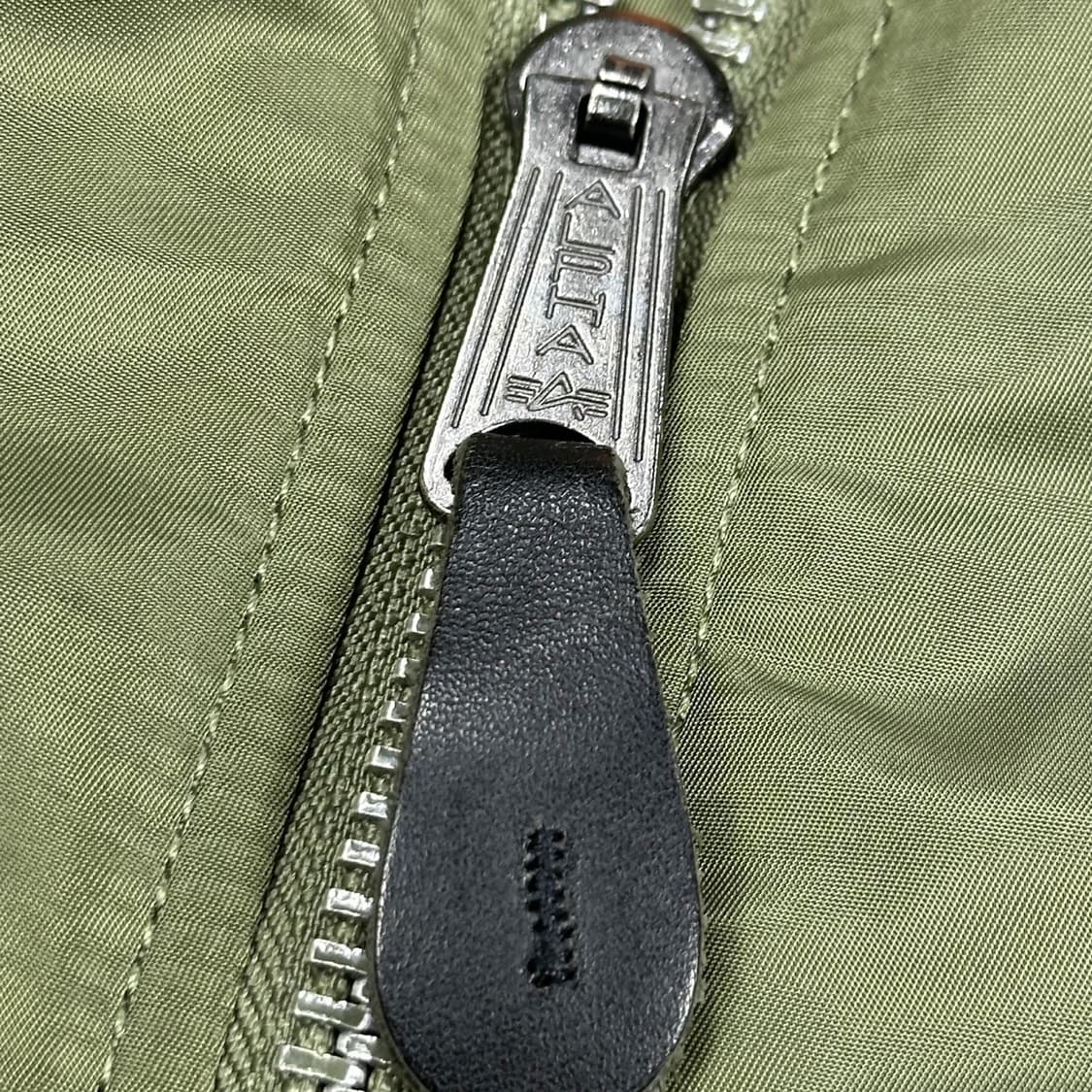 알파인더스트리 ma1 카키 항공점퍼 자켓 (XS) 상품이미지5