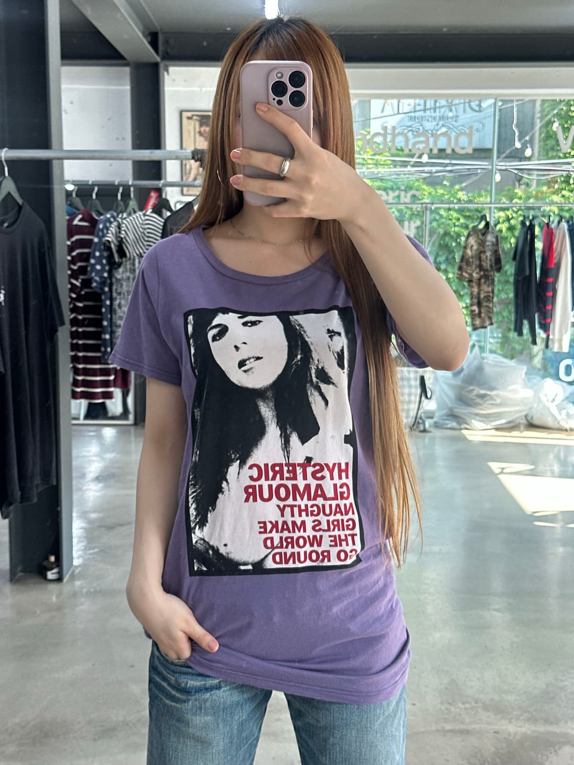 히스테릭글래머 Naughty Girl 프린팅 반팔티 원피스 상품이미지3