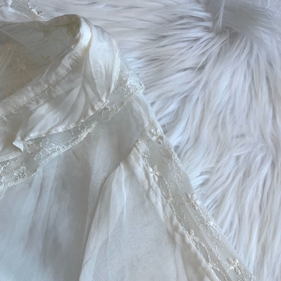 빈티지 플라워 레이스 프릴 블라우스 1864 상품이미지5