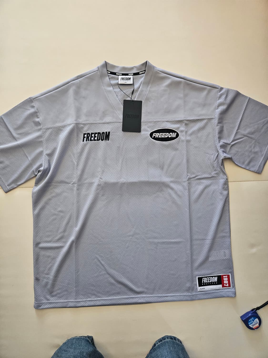 : [2XL/새상품] 프리덤 왓에버 프리미엄 메쉬 퀵비 저지 (그레이) 상품이미지2