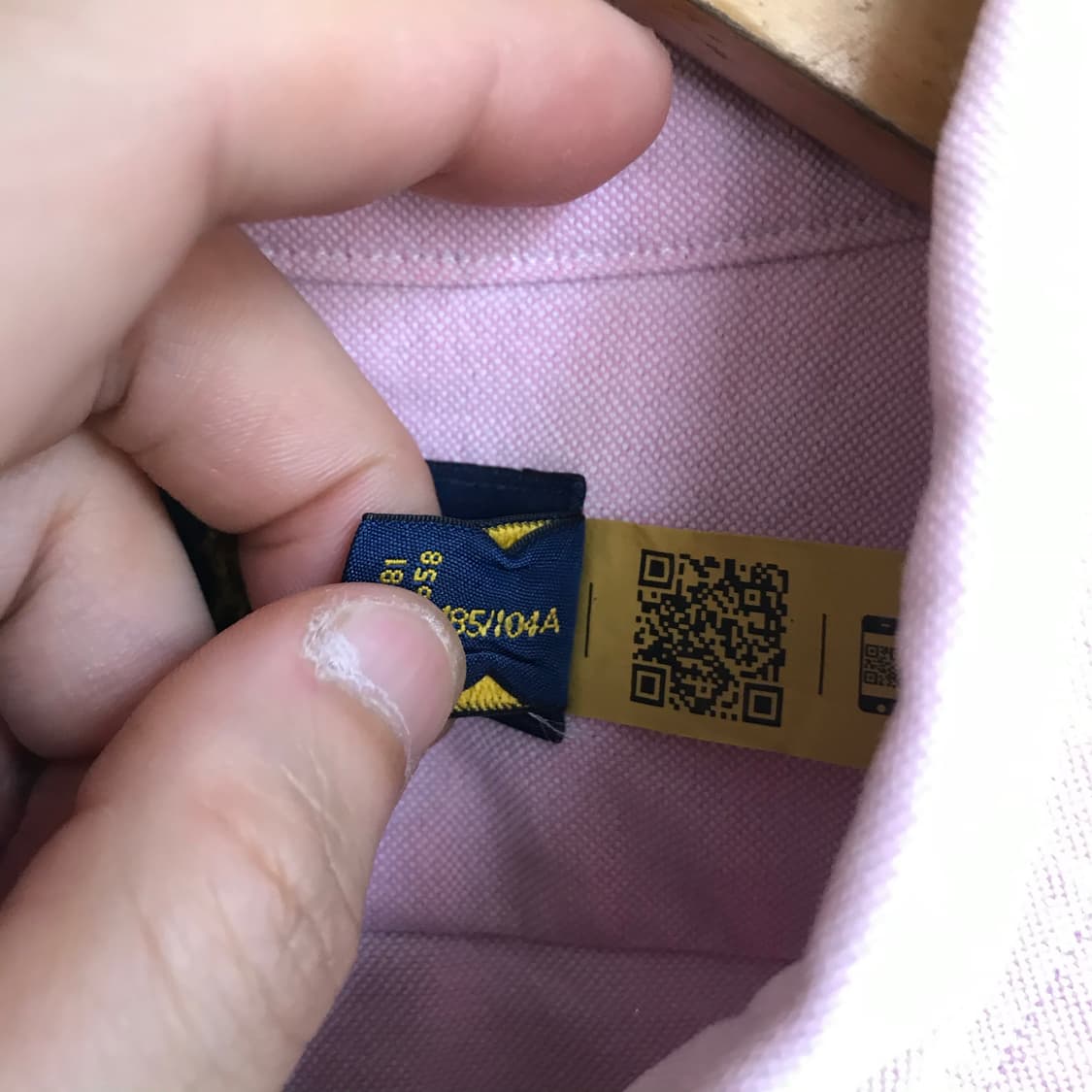 폴로 랄프로렌 큐알 단색 옥스퍼드셔츠 상품이미지4