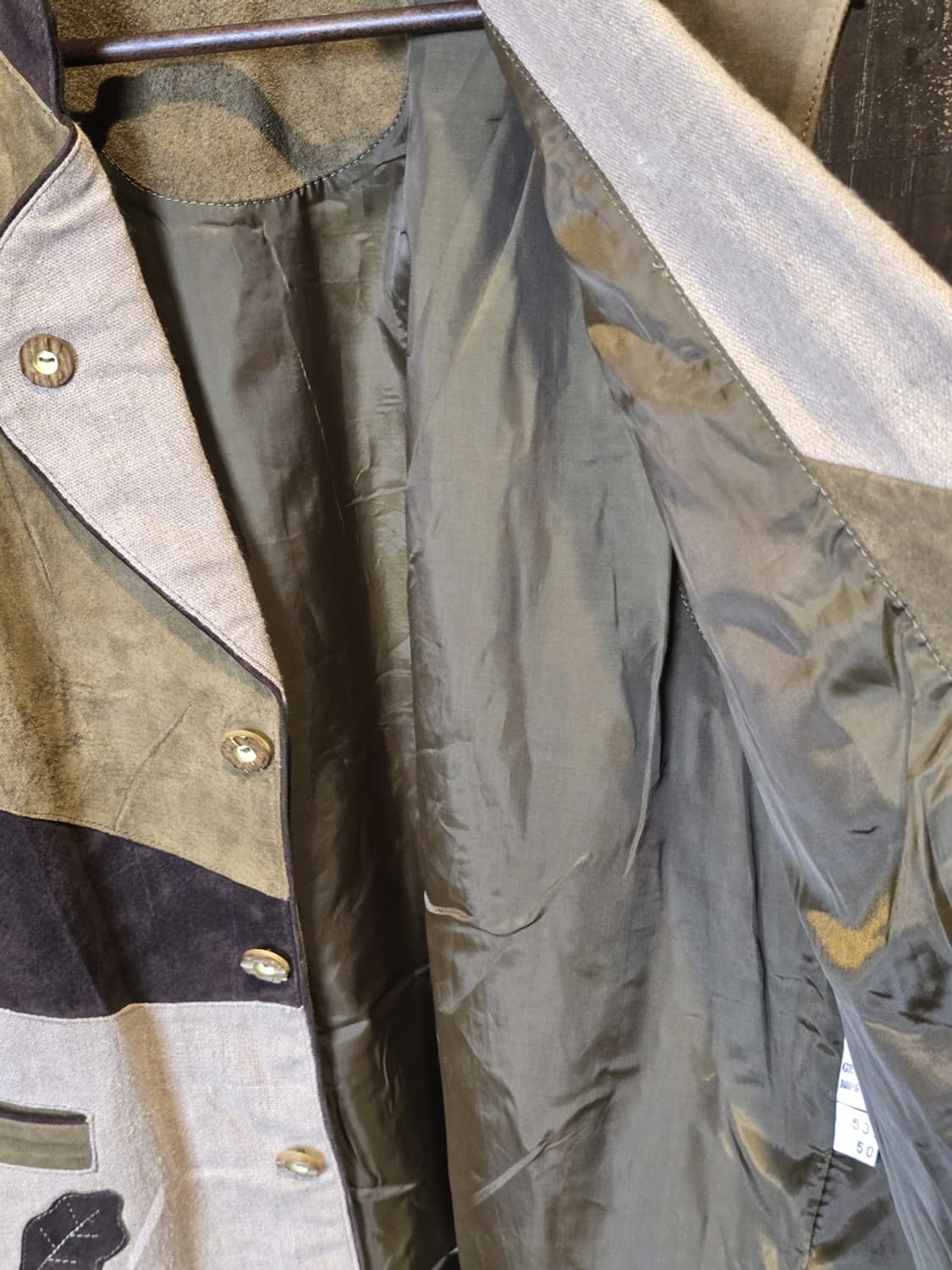 90s Genuine Leather Linen Vest 상품이미지4
