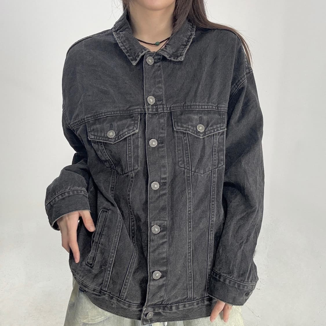 Vtg 흑청 데님 자켓 상품이미지2