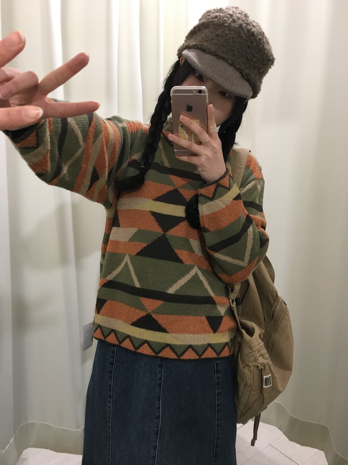 히피 패턴 니트 상품이미지5