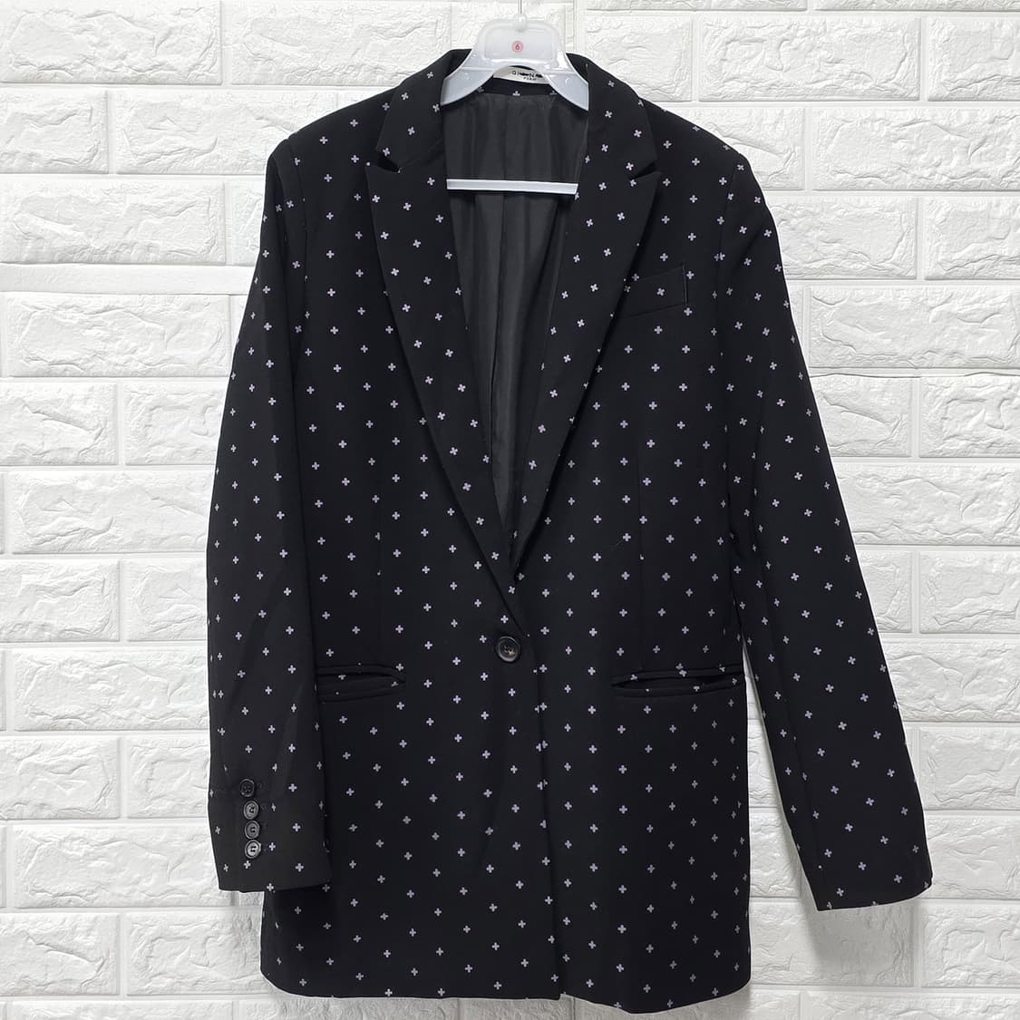 택포) Givenchy 지방시 블랙 도트 블레이저 M 상품이미지1