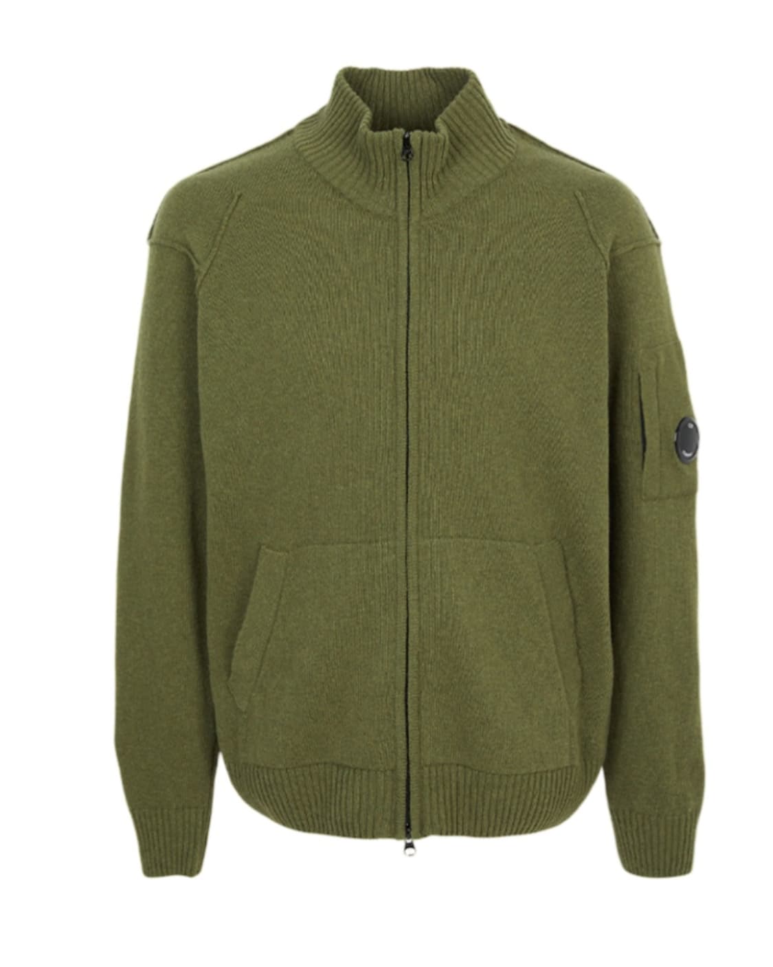 정품 CP 컴퍼니 울니트 집업 카키 새상품 상품이미지1