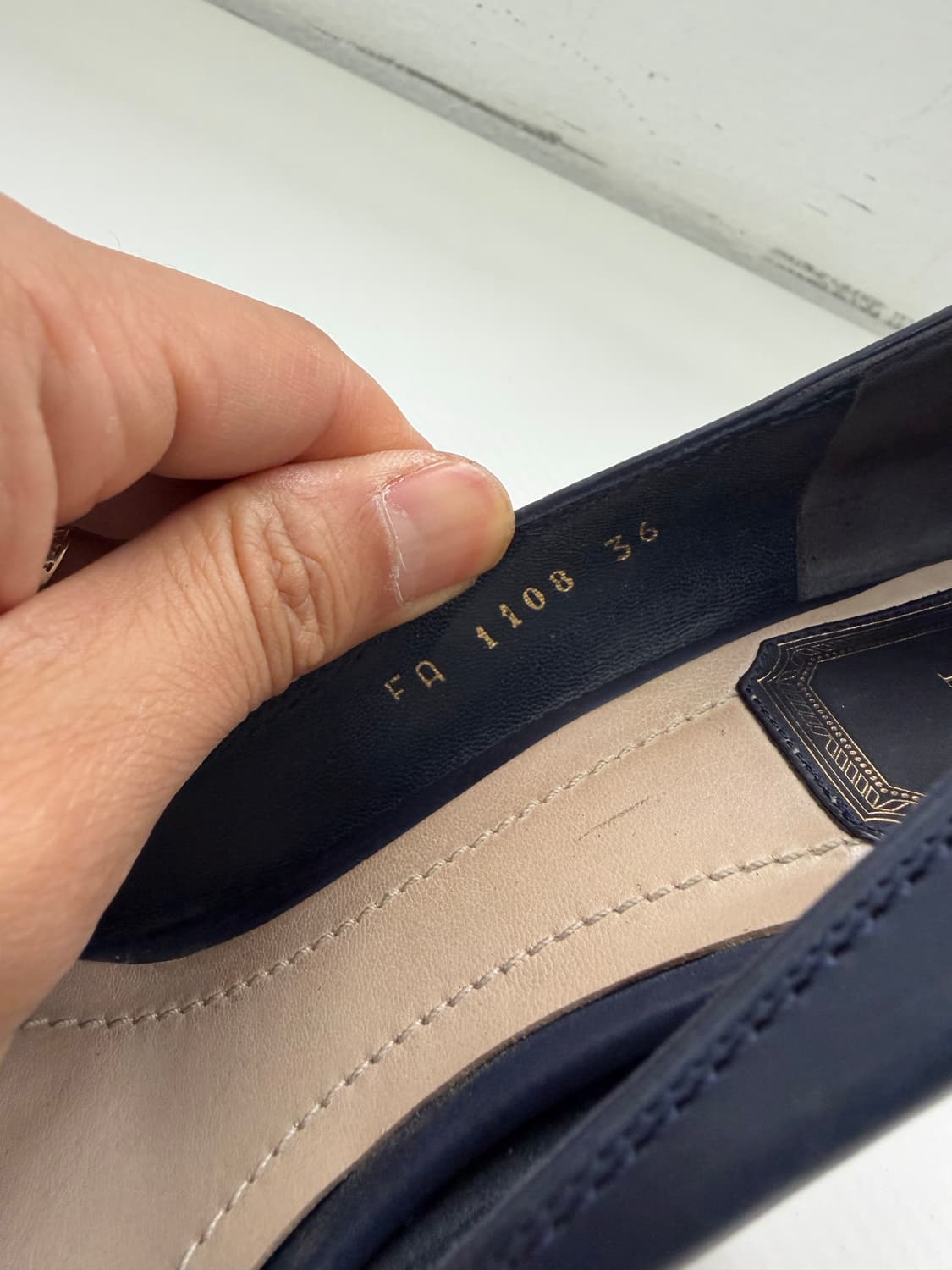 정품) Dior 디올 오픈토 힐 구두 36 상품이미지8