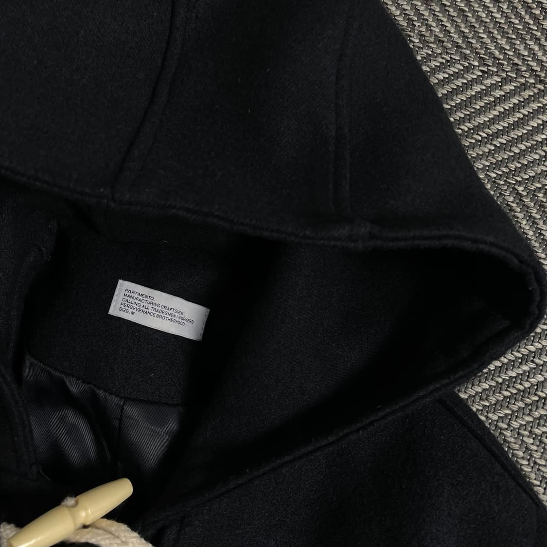 파르티멘토 미니멀 오버핏 더플 후드 롱코트y 4143 상품이미지6