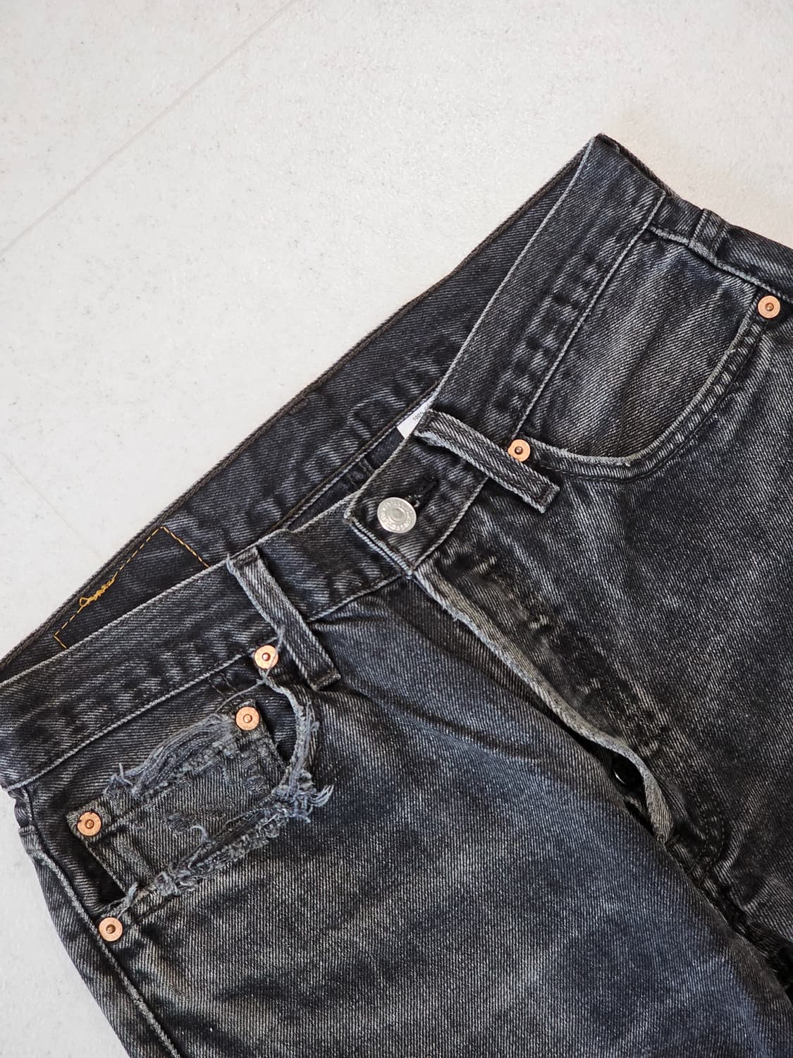 [W32 L32(28)] 리바이스(Levi's) 501 오리지널 핏 워시 상품이미지3