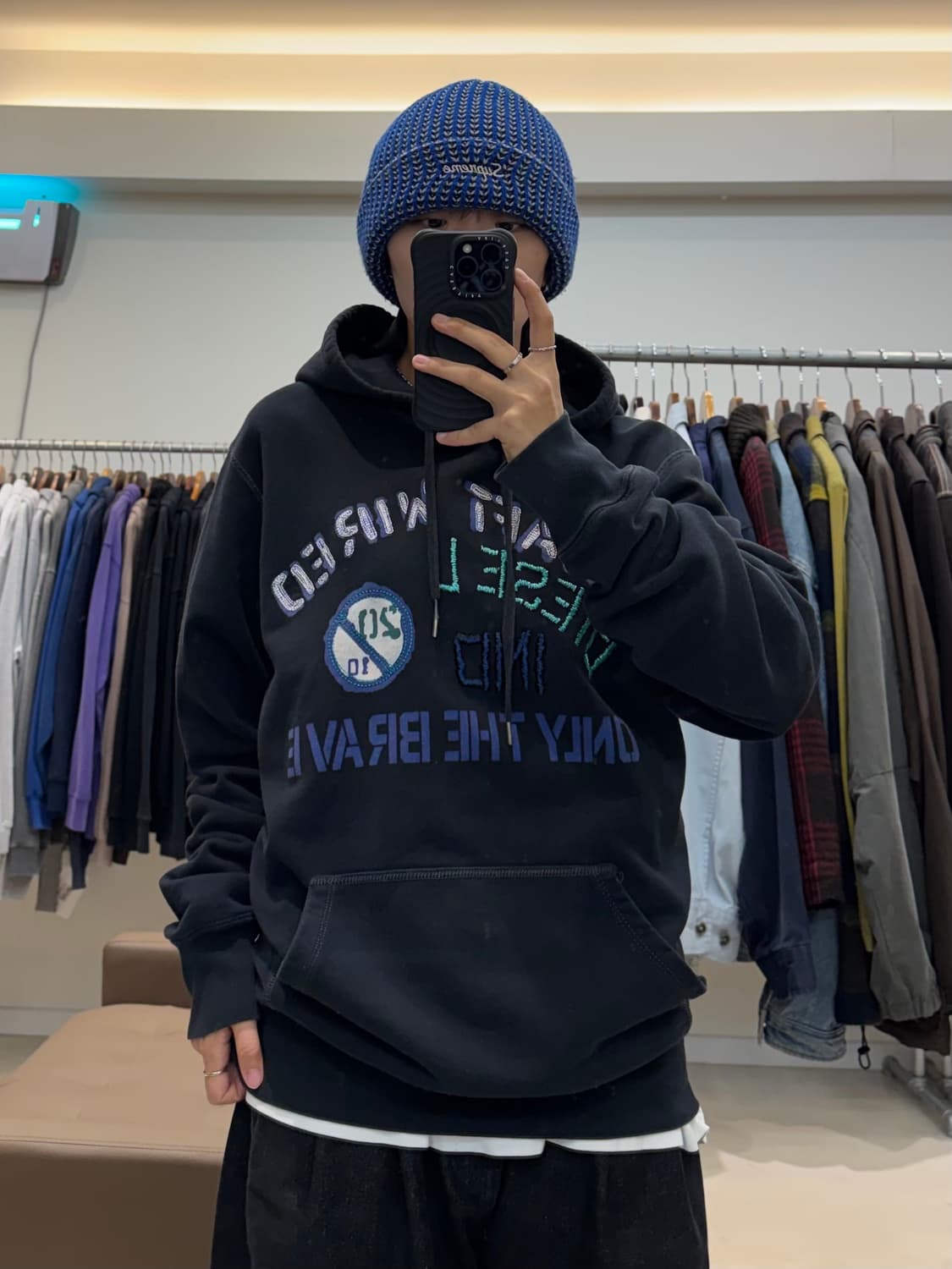 디젤 자수 후드티 상품이미지6