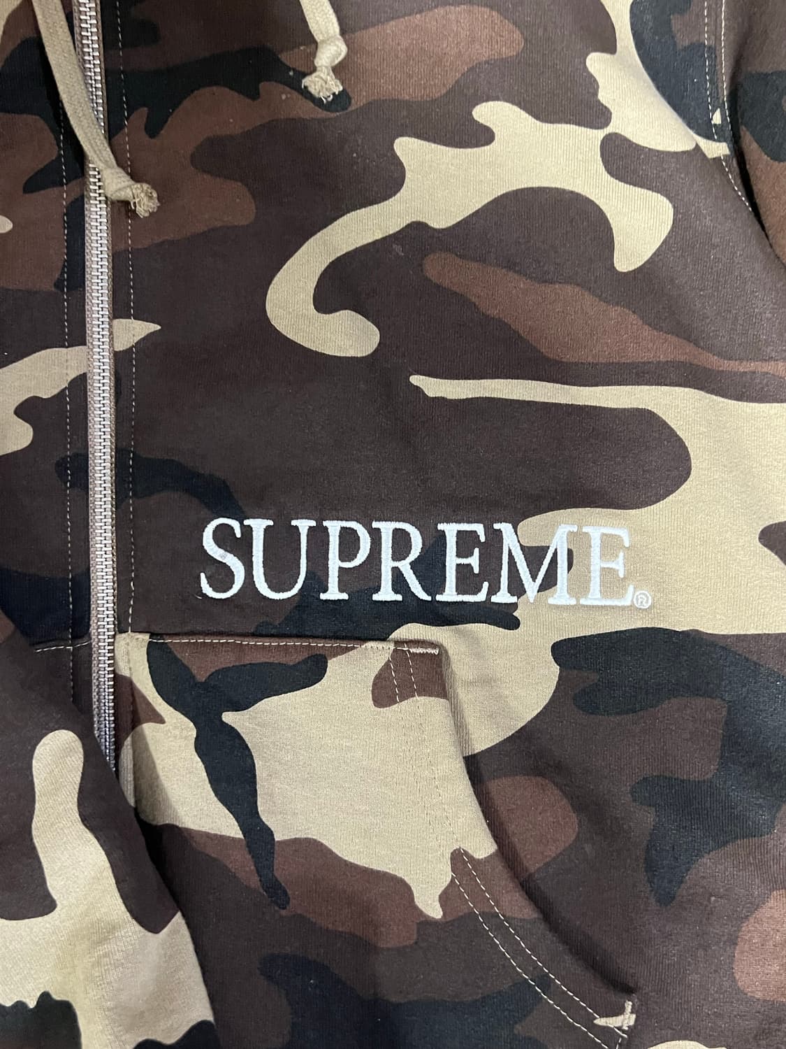 슈프림 써멀 카모 후드집업 상품이미지2