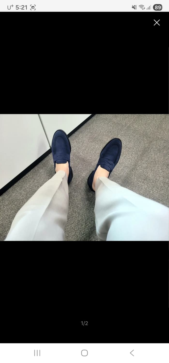 Y팁 스웨이드 네이비 페니로퍼 270(무료배송) 상품이미지2