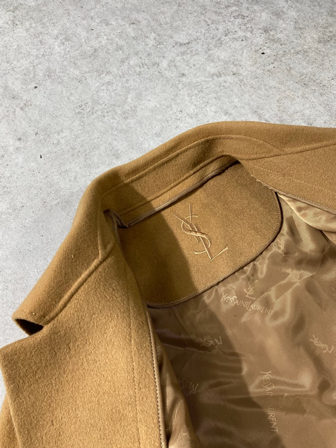 [L-XL] 90s YSL 입생로랑 울 캐시미어 코트 상품이미지6