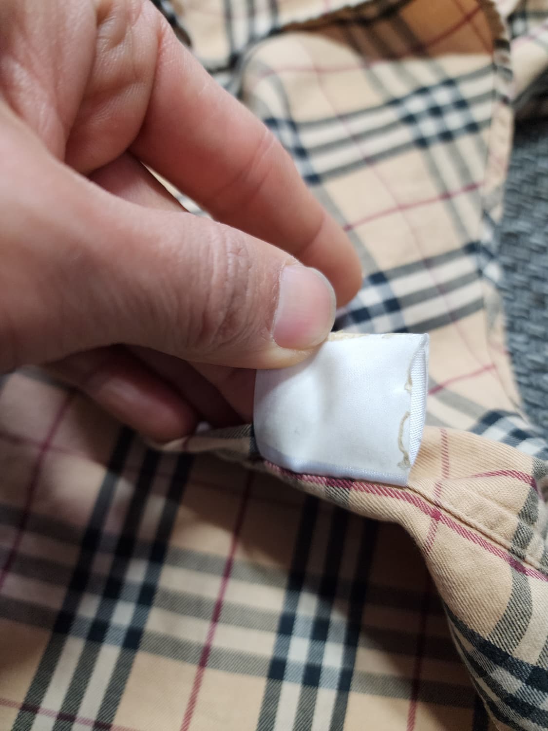 버버리 클래식 노바 체크 로고셔츠 L사이즈  상품이미지3