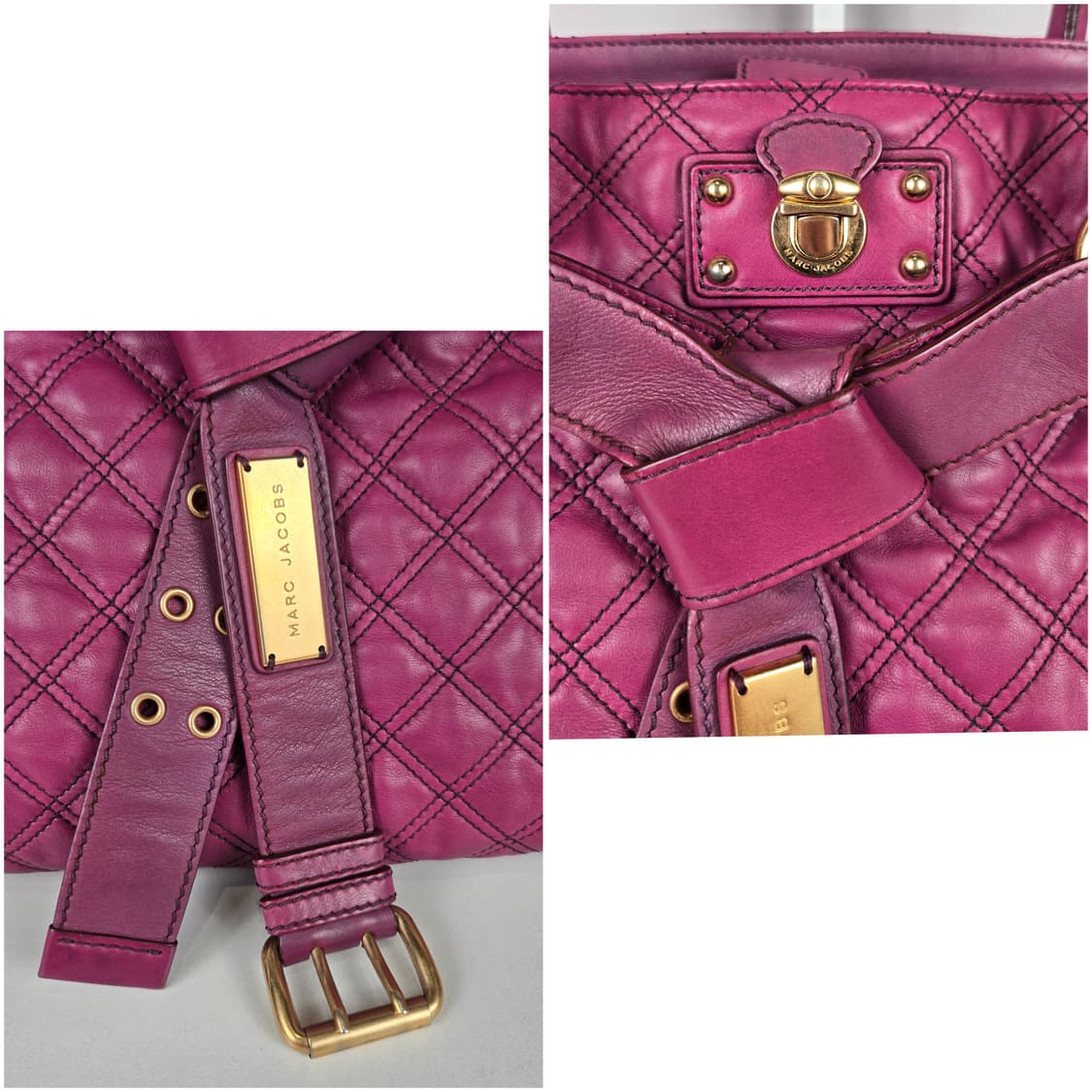 마크제이콥스 브루나 퀼팅 레더 램스킨 토트백 가방 정품 Bruna bag 상품이미지2