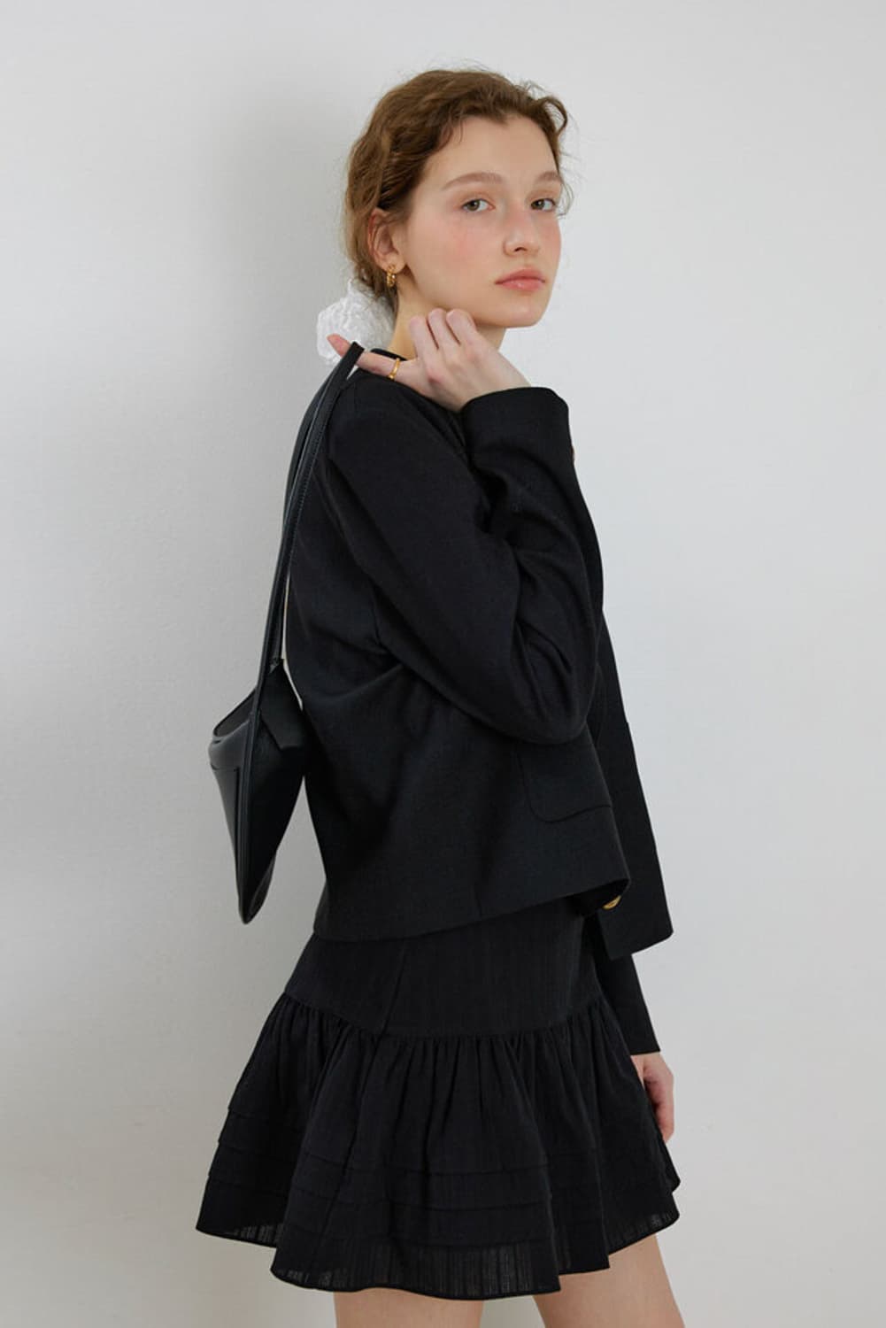 W컨셉 샤드라마 고윤정 핀턱 레이스 스커트 택달린 새상품 팝니다 :) 상품이미지4