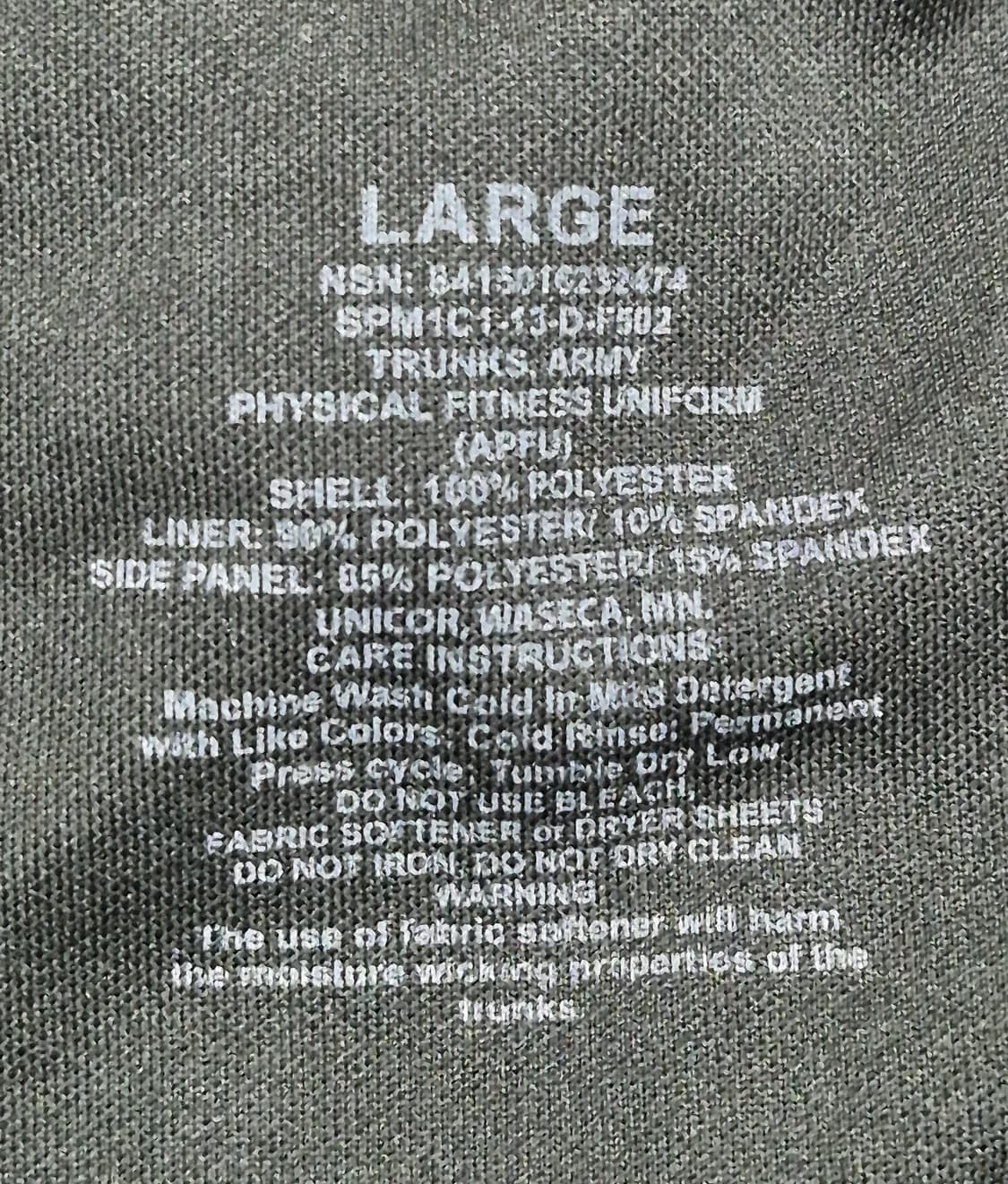 미육군 APFU 체육복 트레이닝복 반바지 하의 (L) (13) 상품이미지6