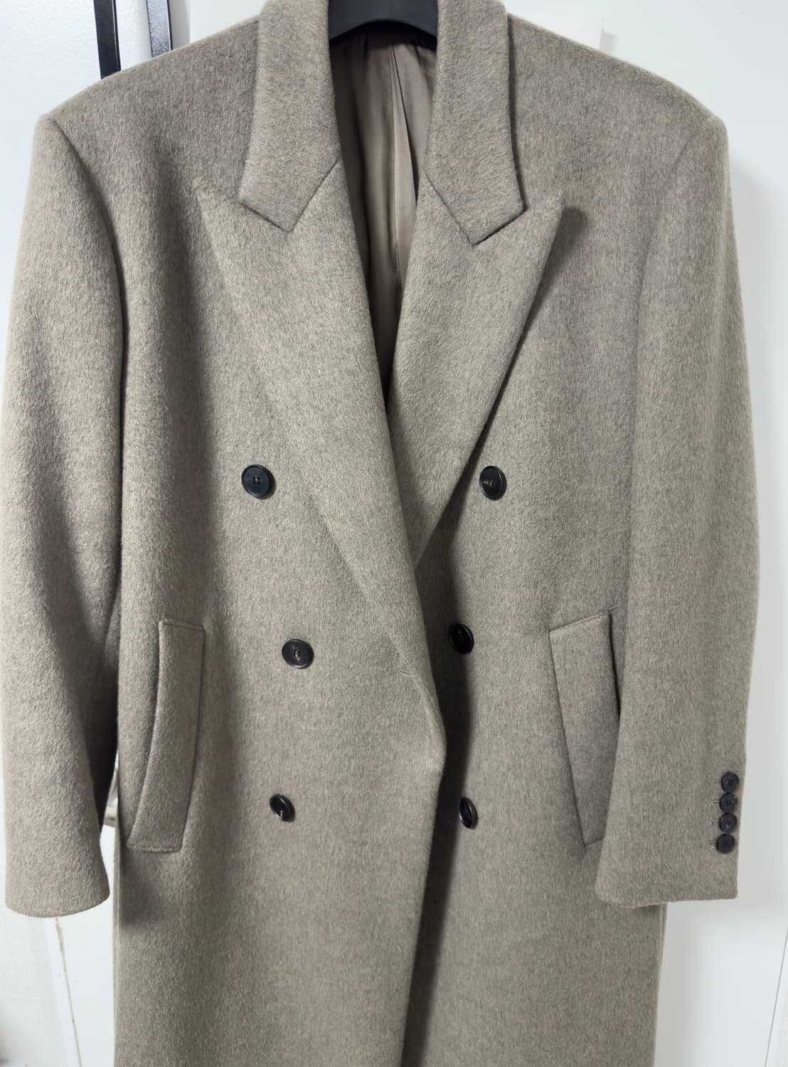 마마가리 / 캐시미어 더블코트 카키베이지 / 48사이즈 상품이미지1