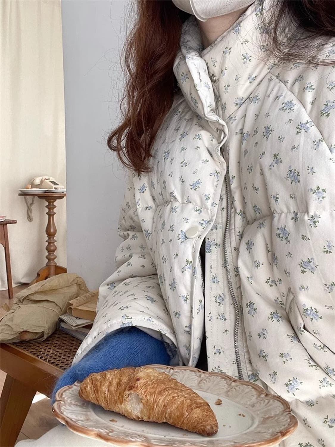 잔꽃패딩 왕따뜻 상품이미지4