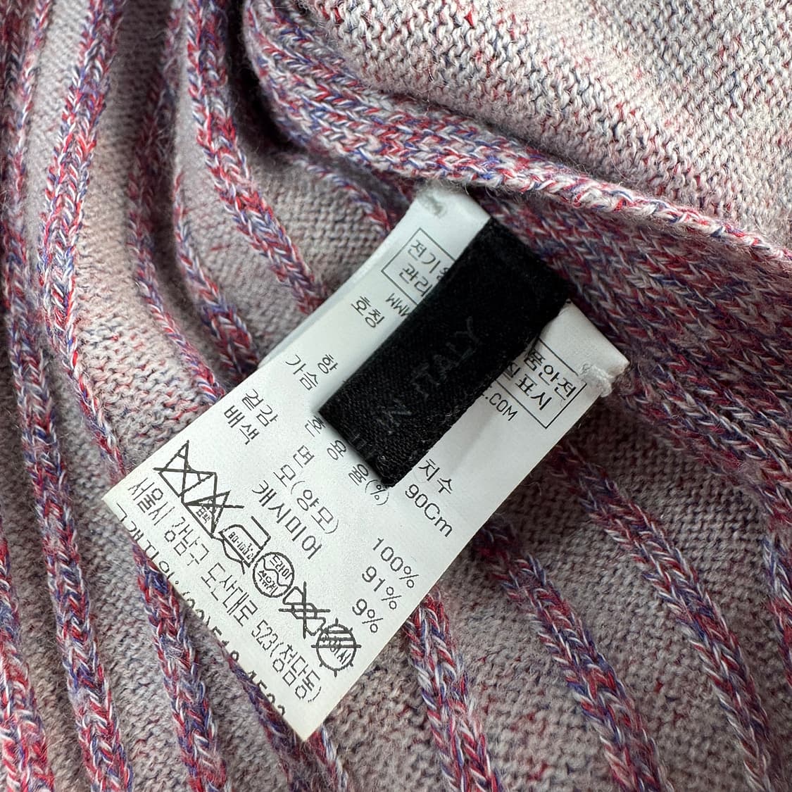 더캐시미어 울 캐시 리브드 니트 탑 상품이미지3