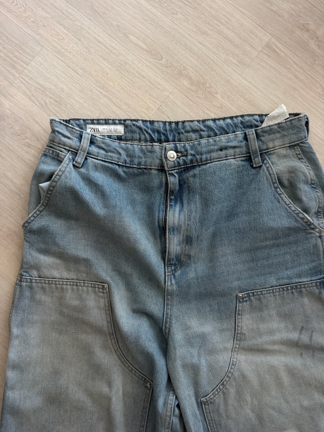 자라  연청 카펜터 와이드 데님 상품이미지3