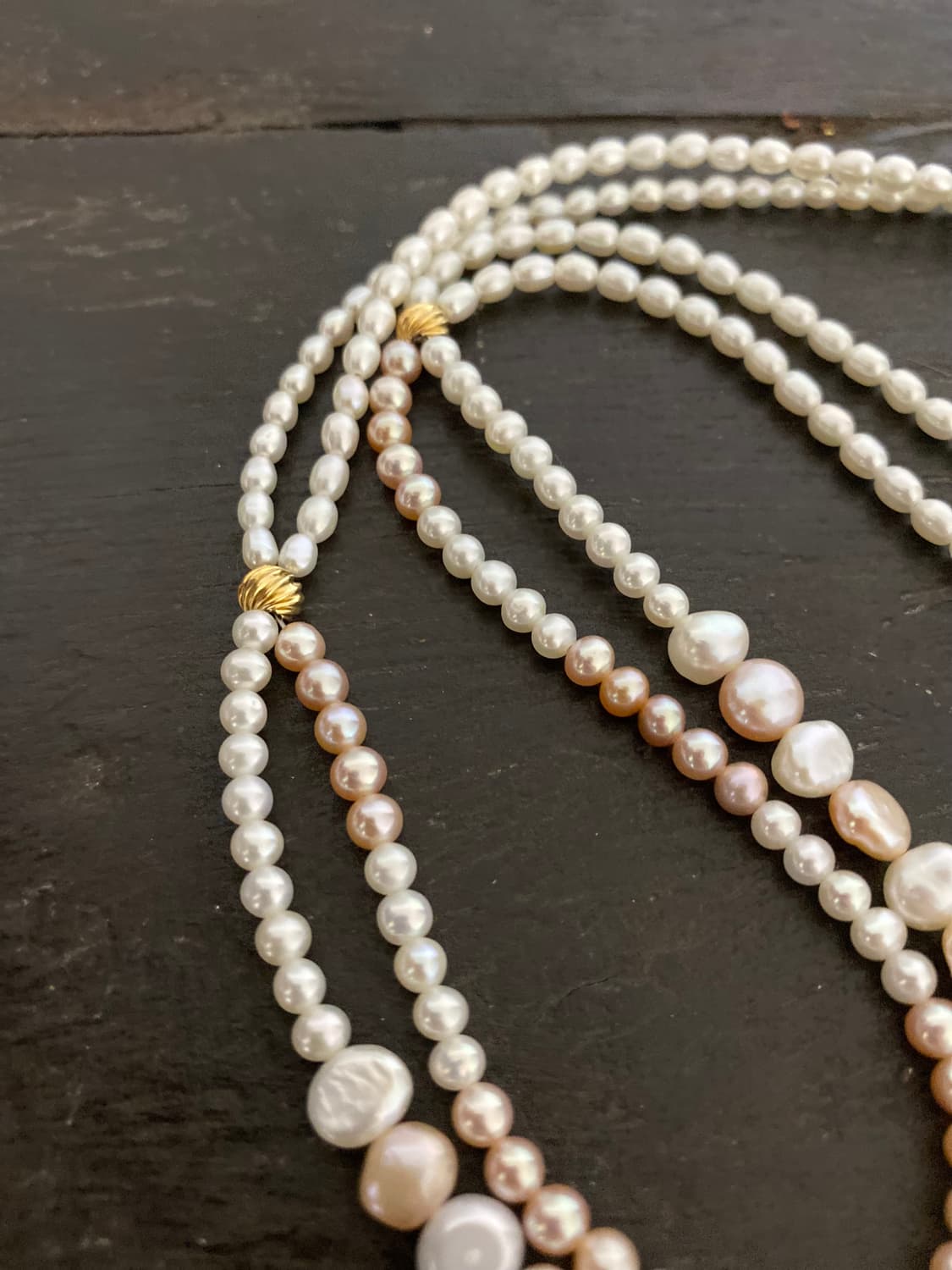 2Line Fresh Water Pearl Silver 상품이미지4