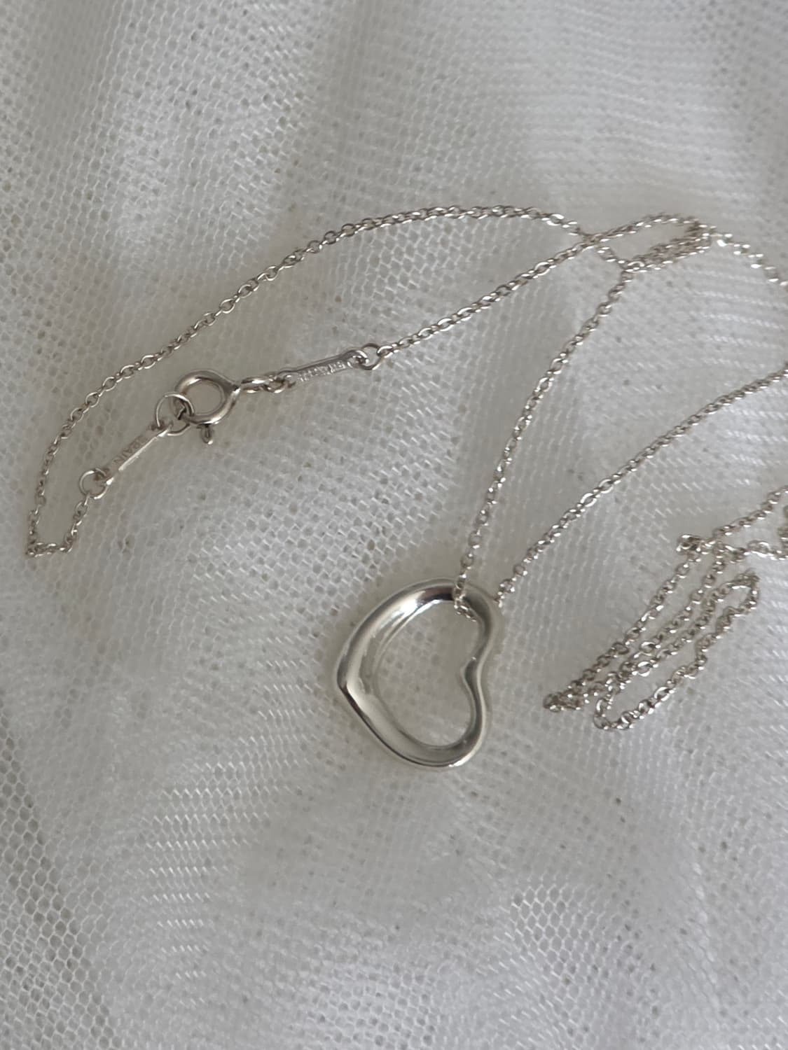 티파니앤코 엘사퍼레티  오픈하트 16mm 실버925 목걸이 상품이미지9