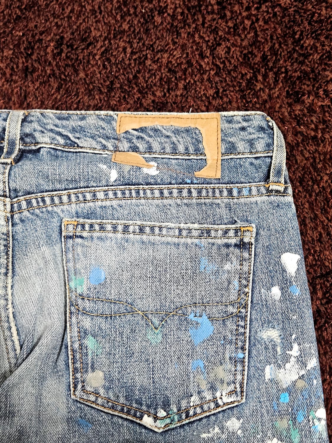 폴로 랄프로렌 페인팅 데미지 워싱진 27 사이즈 상품이미지5