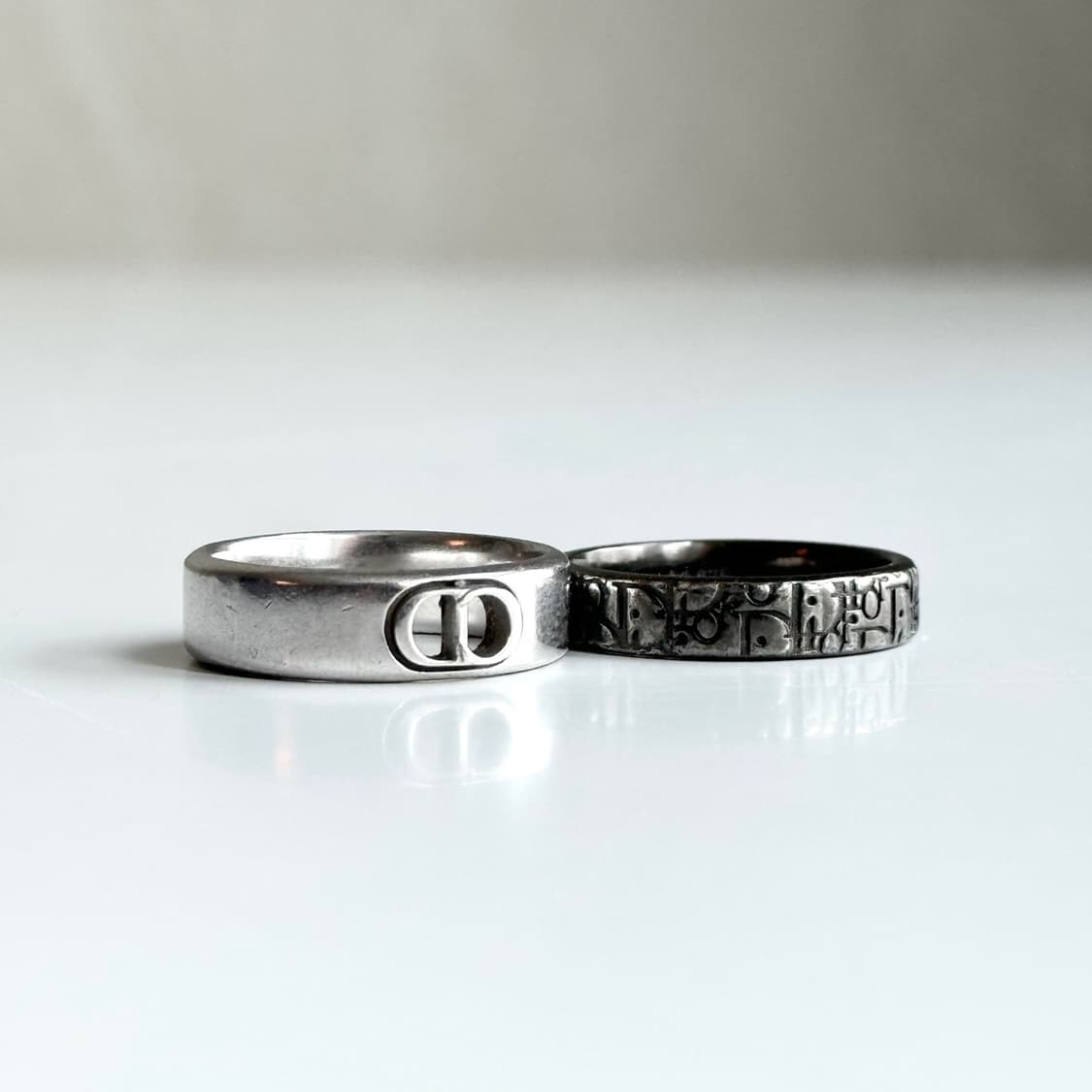 [정품] 24FW 디올 반지 남성용 Dior Oblique 반지 세트 상품이미지6
