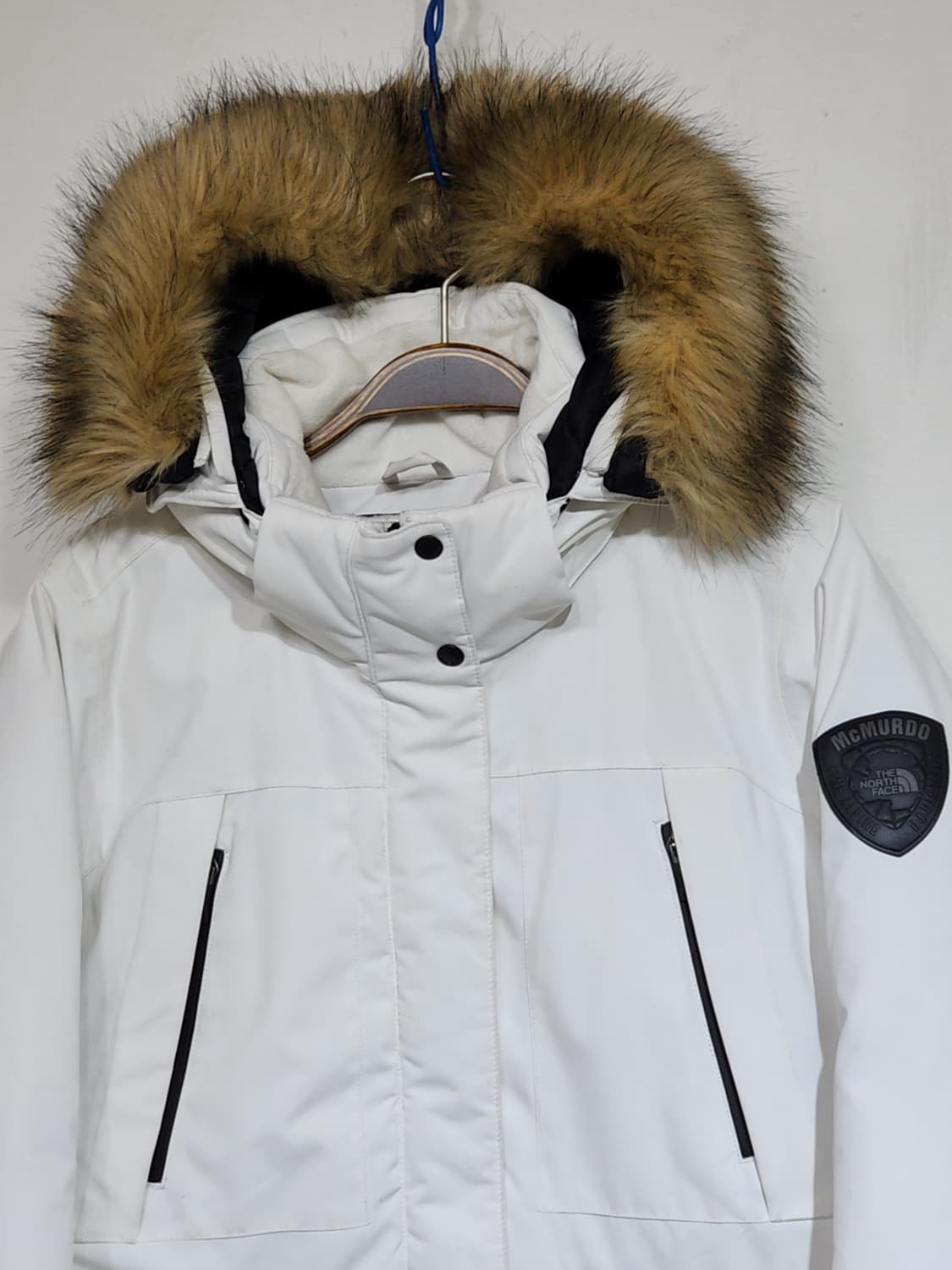 (L) 노스페이스 맥머도 롱패딩 점퍼 화이트 거위털 다운코트 후드 상품이미지2