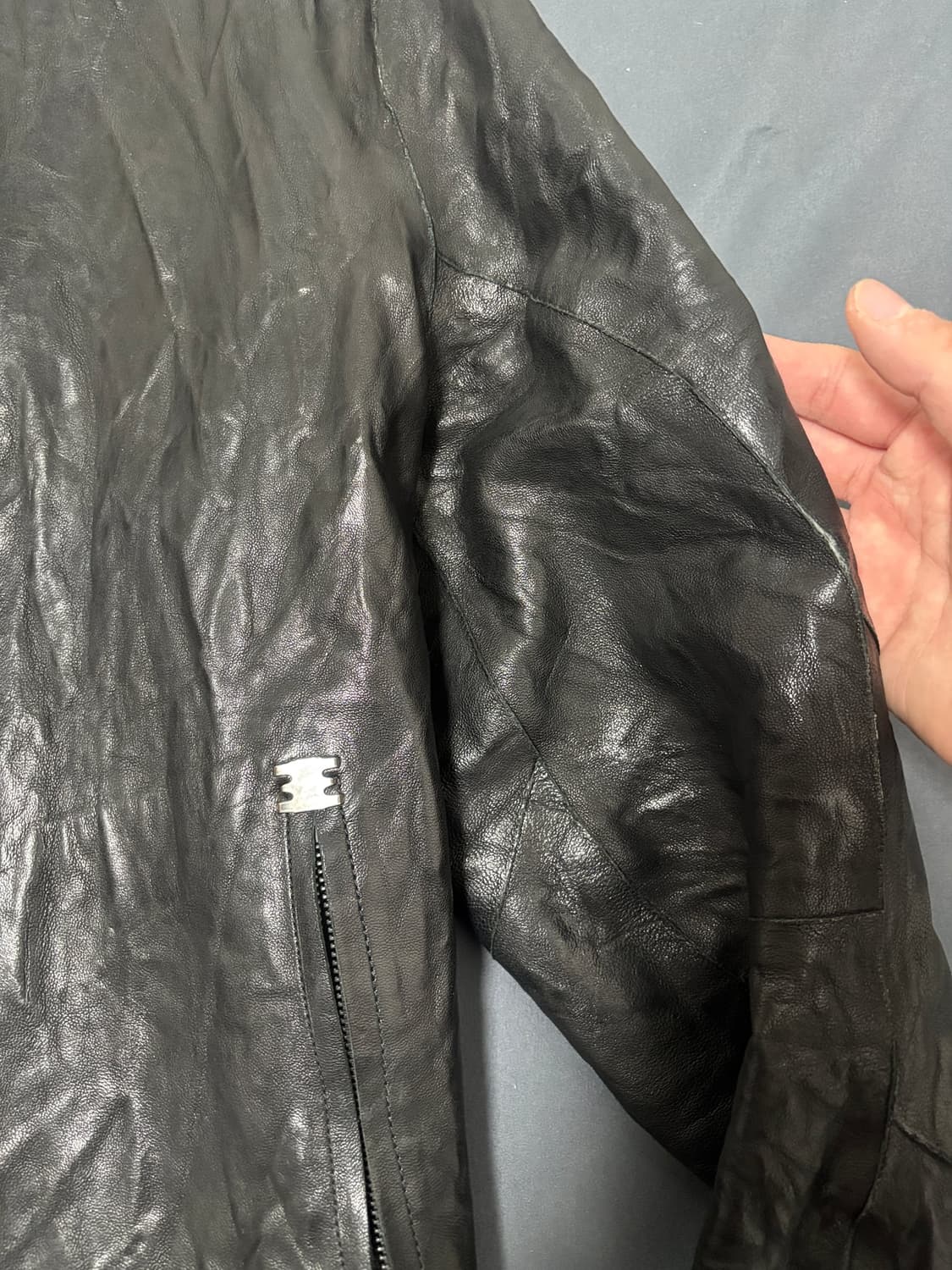 isaac sellam 양 가죽자켓 size L 상품이미지7