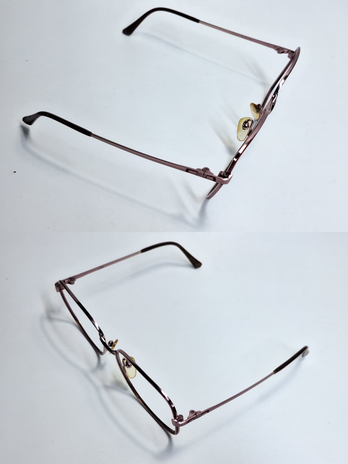 00s 일본 빈티지 CAMIL 여성용 핑크 티타늄 안경테 56mm 레트로 상품이미지6