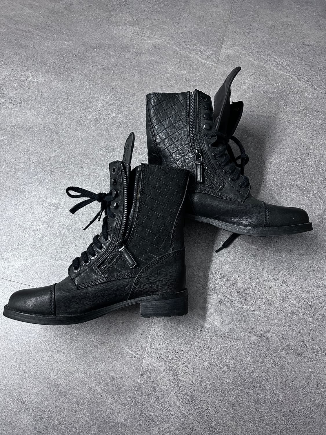 샤넬 2014 칼 라거펠트 퀼팅 컴뱃부츠 상품이미지4