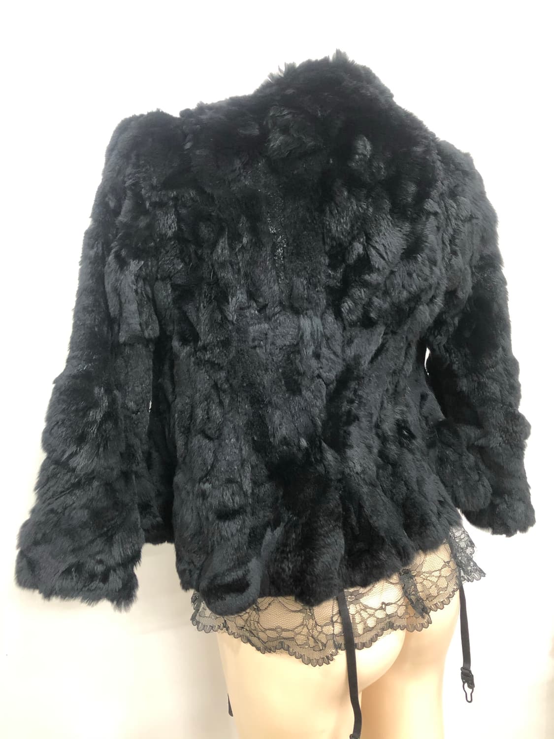 BESTI BELLI black fairy rex fur jacket 상품이미지5