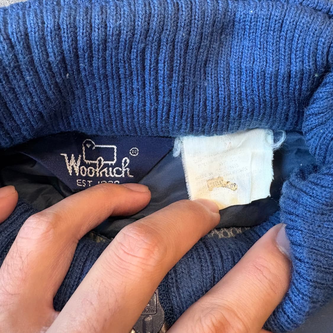 90년대 생산 울리치 네이비 윈드브레이커 자켓 상품이미지5