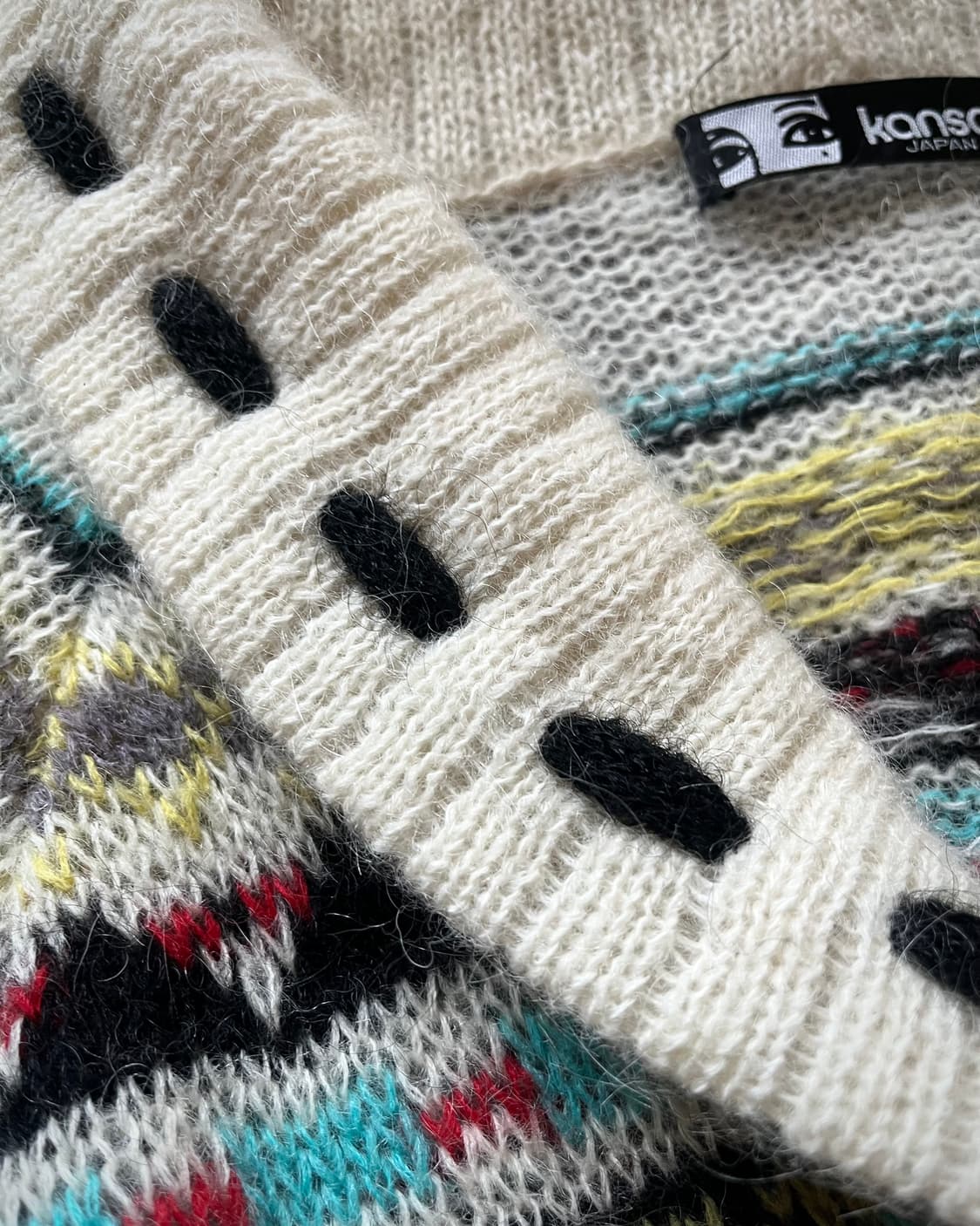 1980s KANSAI YAMAMOTO 3D Wool Cardigan 상품이미지6