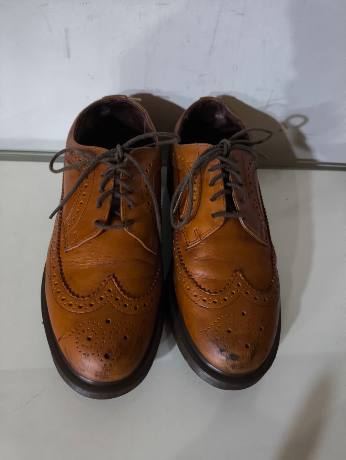 uk7 260mm 닥터마틴 클래식윙팁 브로그 구두 상품이미지4