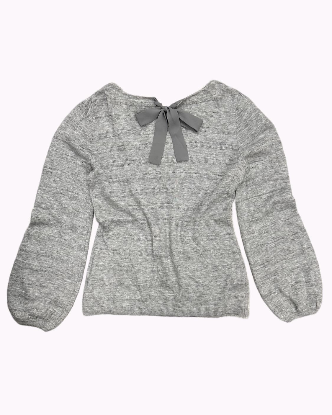 glitter grey ribbon knit t-shirt 상품이미지4